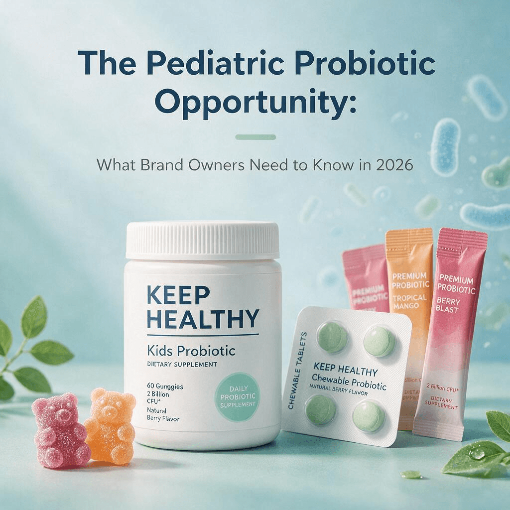 The Pediatric Probiotic Opportunity: What Brand Owners Need to Know in 2026