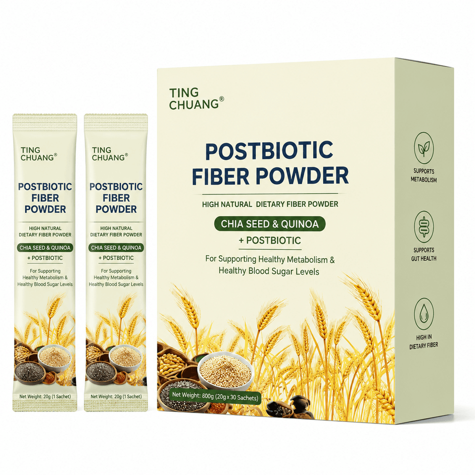 Postbiotic Dietary Fiber Powder with Quinoa