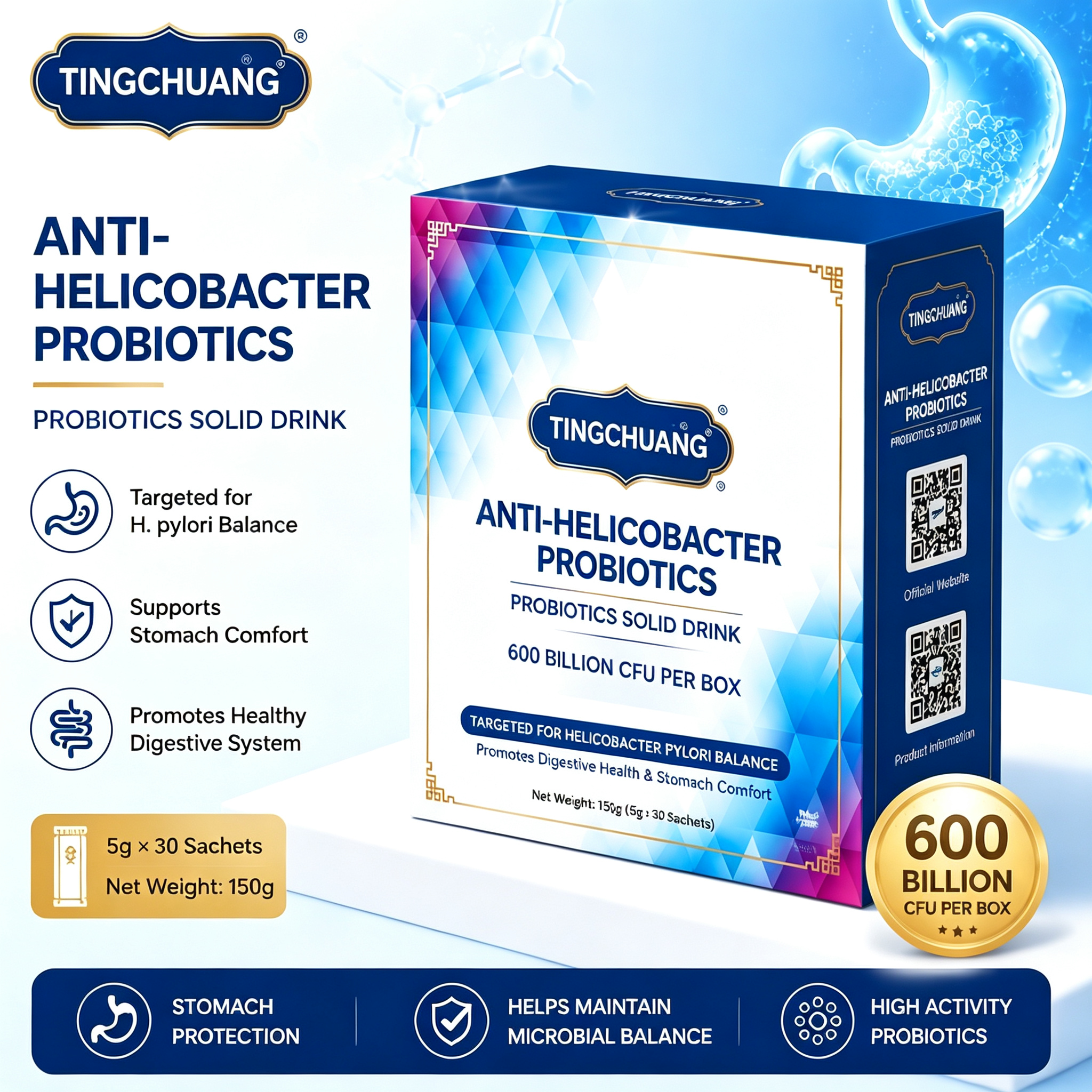 Patented-Strain Probiotic Powder