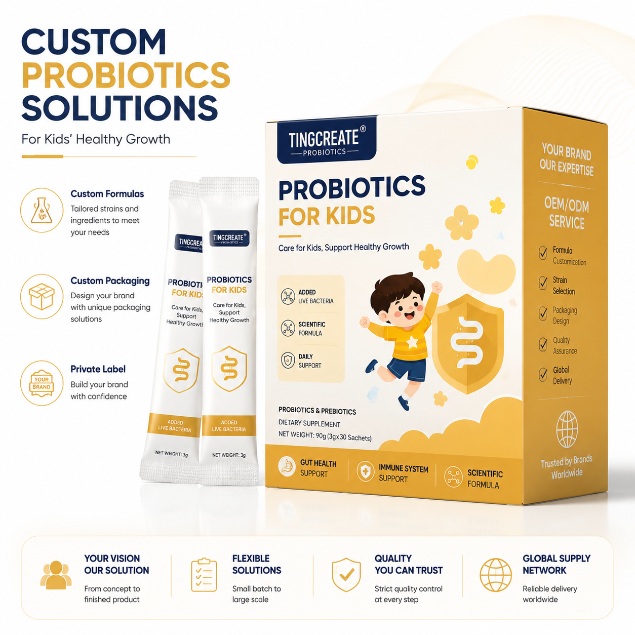 Bulk Probiotic Ingredient Powder — CFU Customised